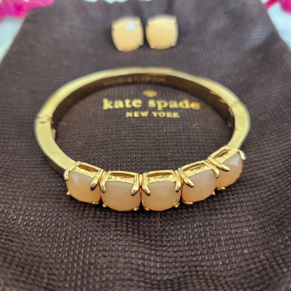 Kate Spade Gold Bracelet with Cream Accents
